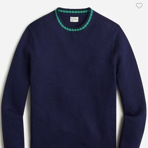J. Crew Heritage cotton tipped sweater size L